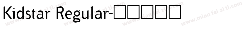 Kidstar Regular字体转换